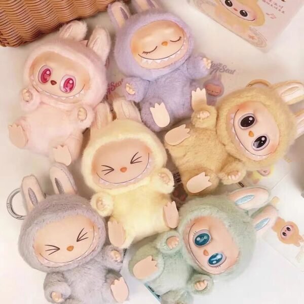 POPMART Labubu 2nd Generation Sitting Party Macaron Vinyl Blind Box Figure Authentic - 图片 4
