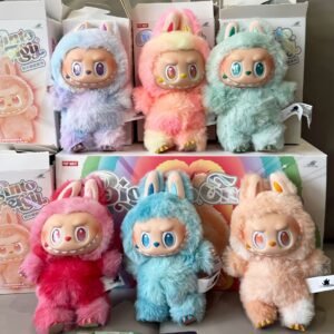 POPMart Labubu High Energy Third Generation Vinyl Pendant Blind Box 3rd Generation Heartbeat Macaron Gift