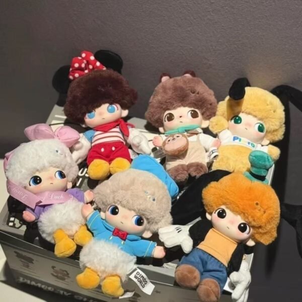 POPMART Dimoo word series plush figure blind box Doll gift pendant ornament - 图片 3