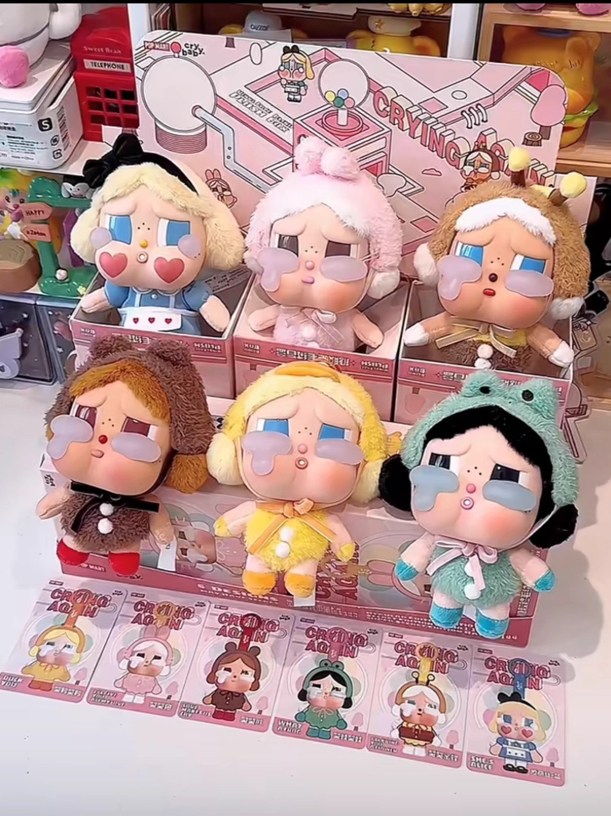 POPMART,Labubu,Babythree,CryingBaby,DIMOO,MOLLY,The Monsters,Skullpanda,Mokoko,zimomo,Sonny Angel,Sanrio ,disney,miniso,Pokemon,Liila cat,Blind Box