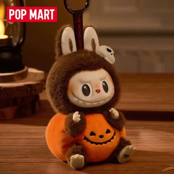 POPMART LABUBU-Happy Halloween Party Series Sitting Pumpkin Vinyl Plush Doll - 图片 3