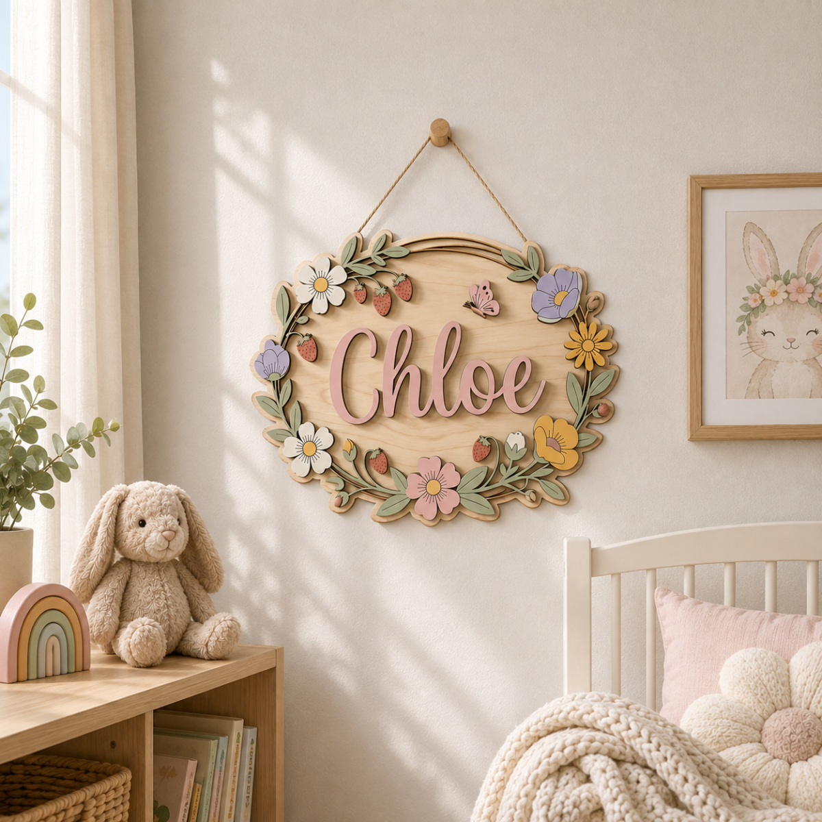 Personalized Name Sign for Nursery #59144 - Image 1