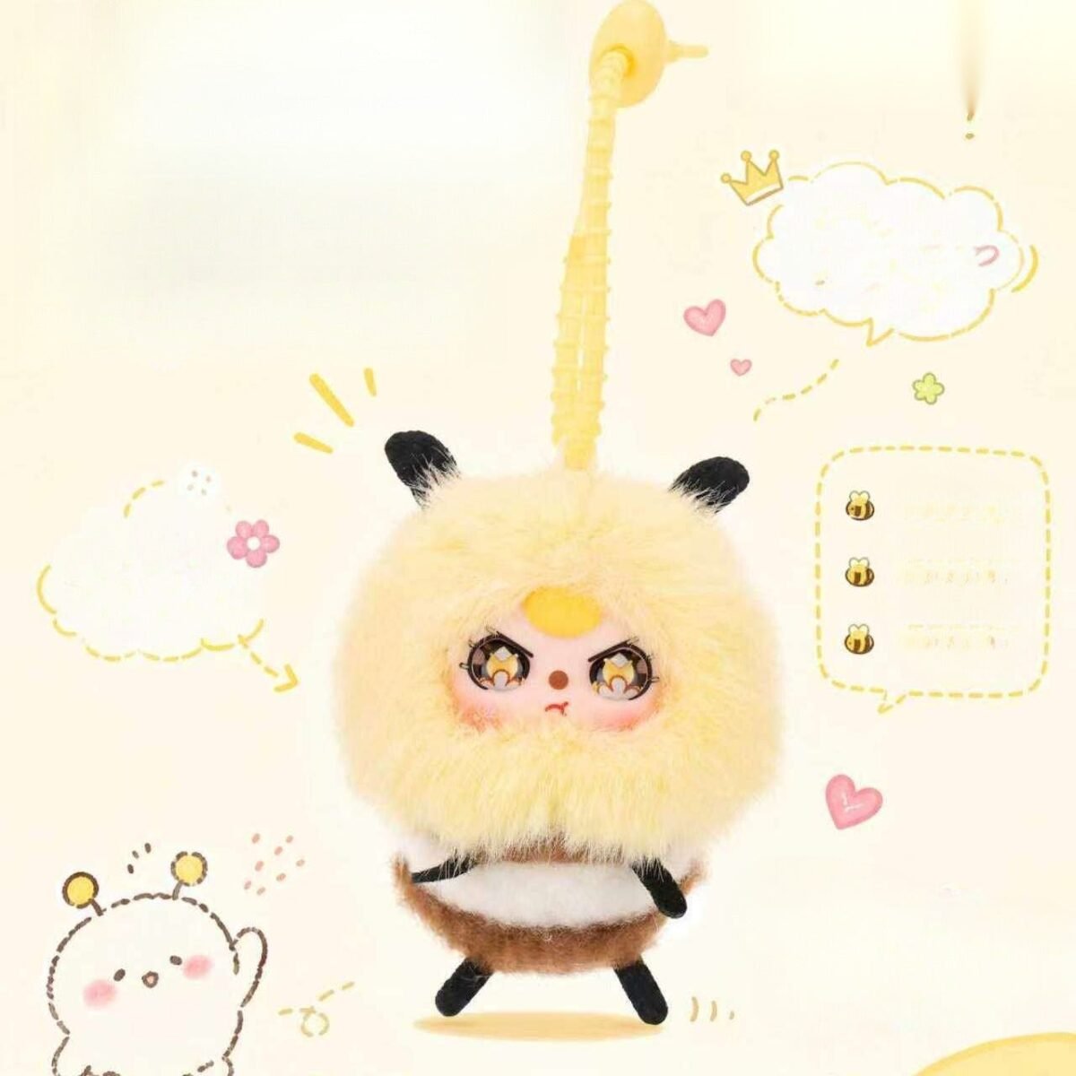 Cute Plush Pendant Doll Keychain Bag Charm (129) - Image 4