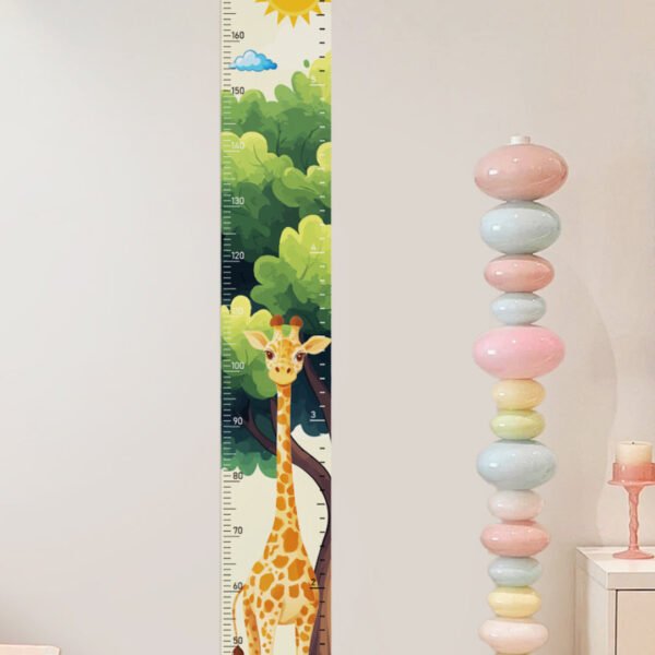 Whimsical Giraffe Growth Chart Wall Decal