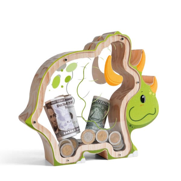 Personalized Wooden Triangulosaurus Shepherd Bank for Kids – A Fun a... #54586
