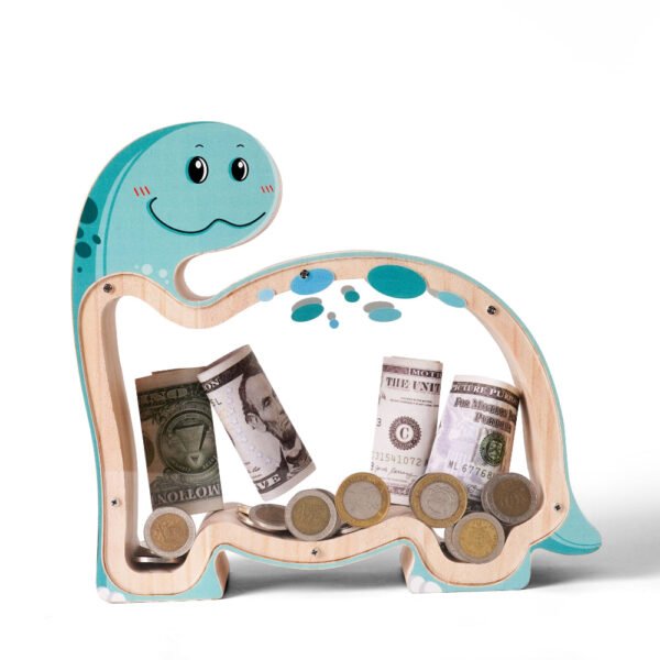 Personalized Wooden Cute Brachiosaurus Shepherd Bank for Kids – A Fu... #54589