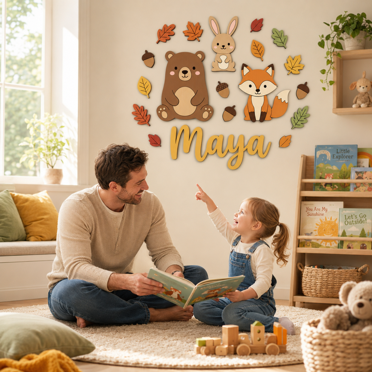 Personalized Wooden Nursery Name Sign - Image 4