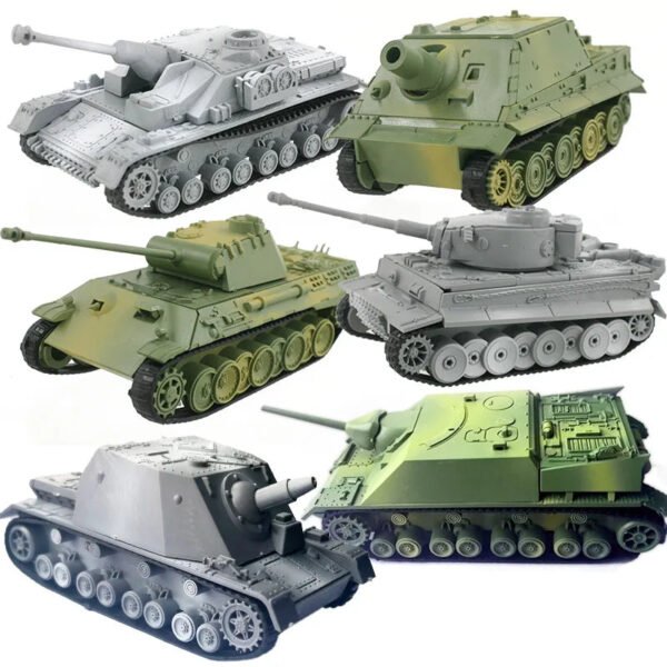 4D Panther, Tiger & Turmtiger Assault Tank Models – 1:72 Scale Militar... #691