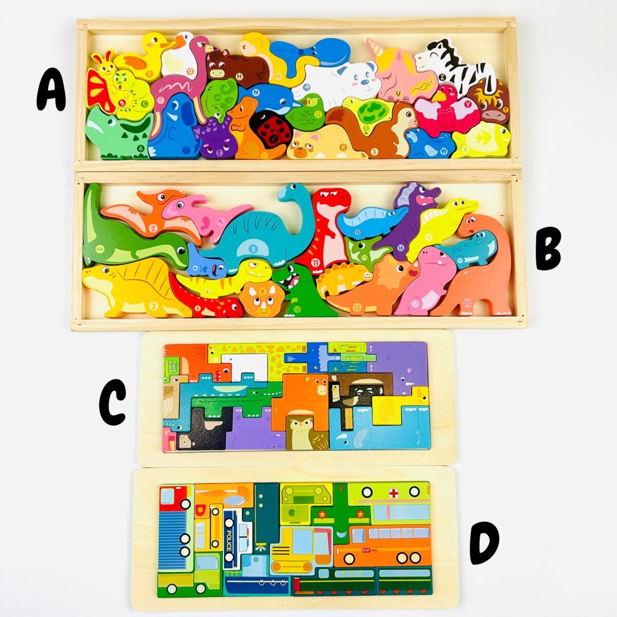 Educational Wooden Puzzle Toy #55562 - Image 4