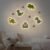 Personalized Wooden Baby's Room Wall Light Set – Dinosaur Theme #54988
