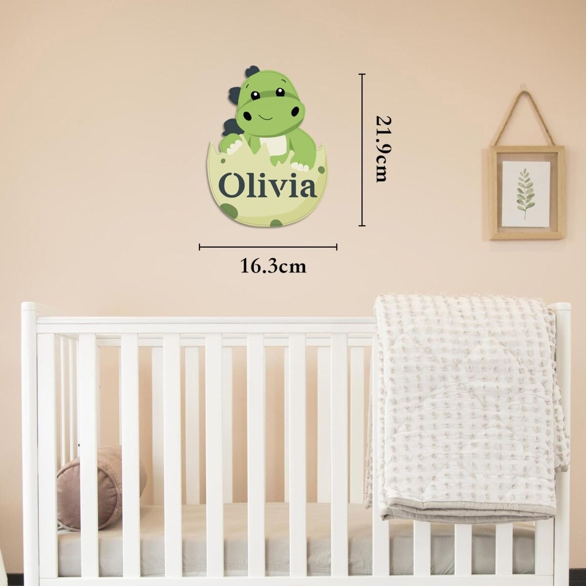 Personalized Wooden Baby's Room Wall Light Set – Dinosaur Theme #54988 - Image 6