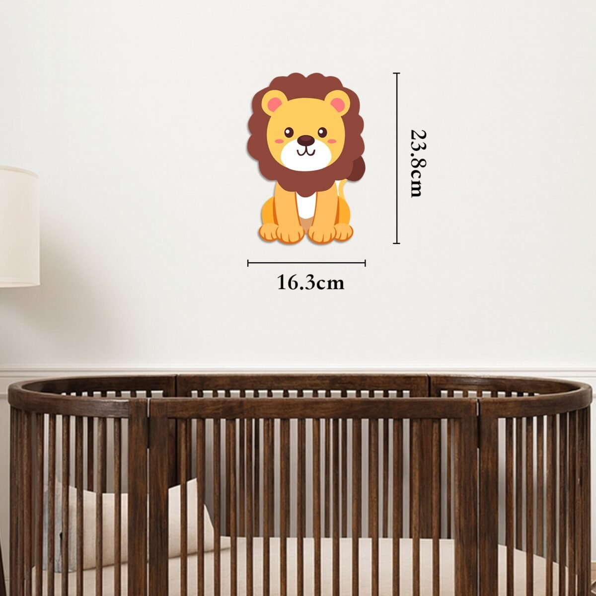 Personalized Wooden Baby's Room Wall Light Set – Safari Animal Theme #55070 - Image 6