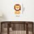 Personalized Wooden Baby's Room Wall Light Set – Safari Animal Theme #55070 - Image 6
