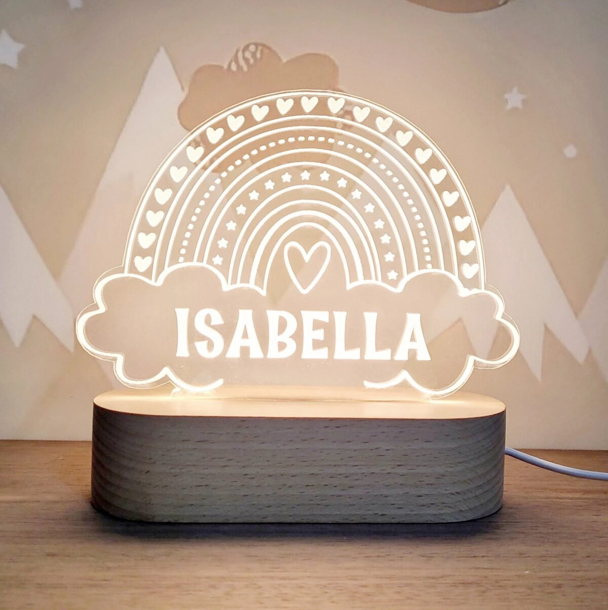 Moon Star LED Night Light Touch Control Bedside Lamp (2) - Image 2