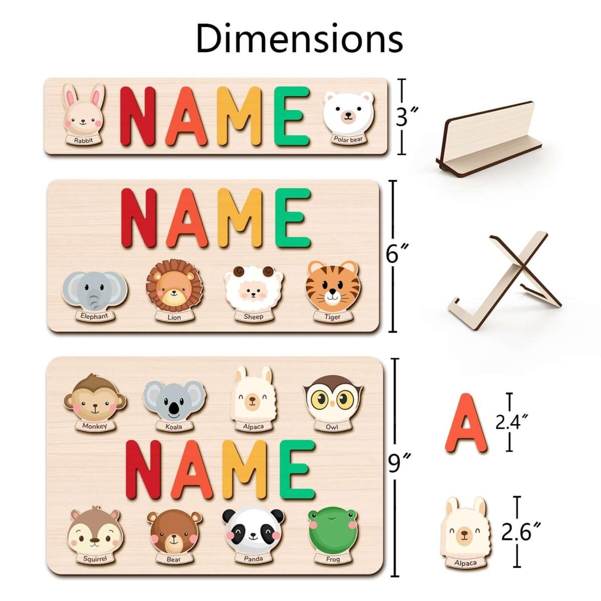 Educational Wooden Puzzle Toy #55143 - Image 10