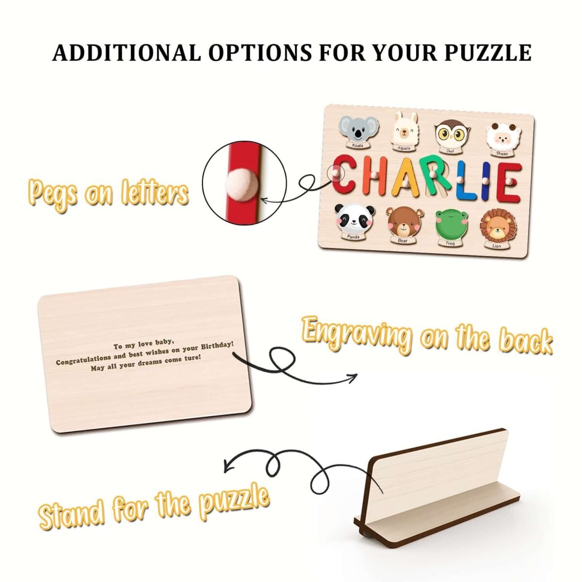 Educational Wooden Puzzle Toy #55143 - Image 8
