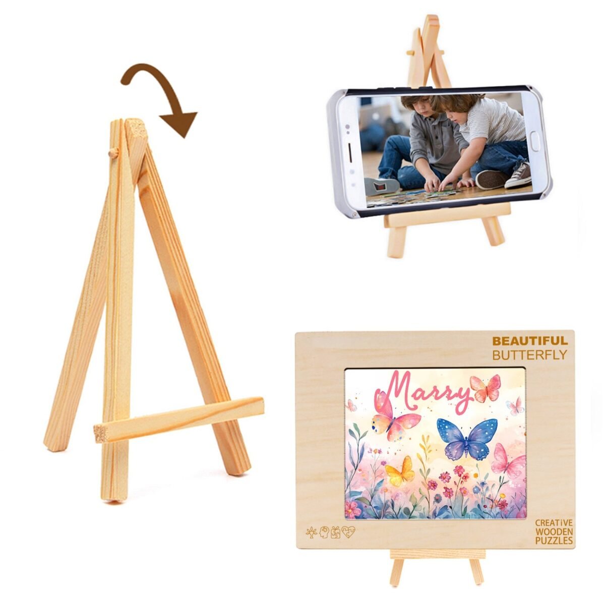 Personalized Wooden Name Puzzle Montessori Educational Toy #54925 - Image 8