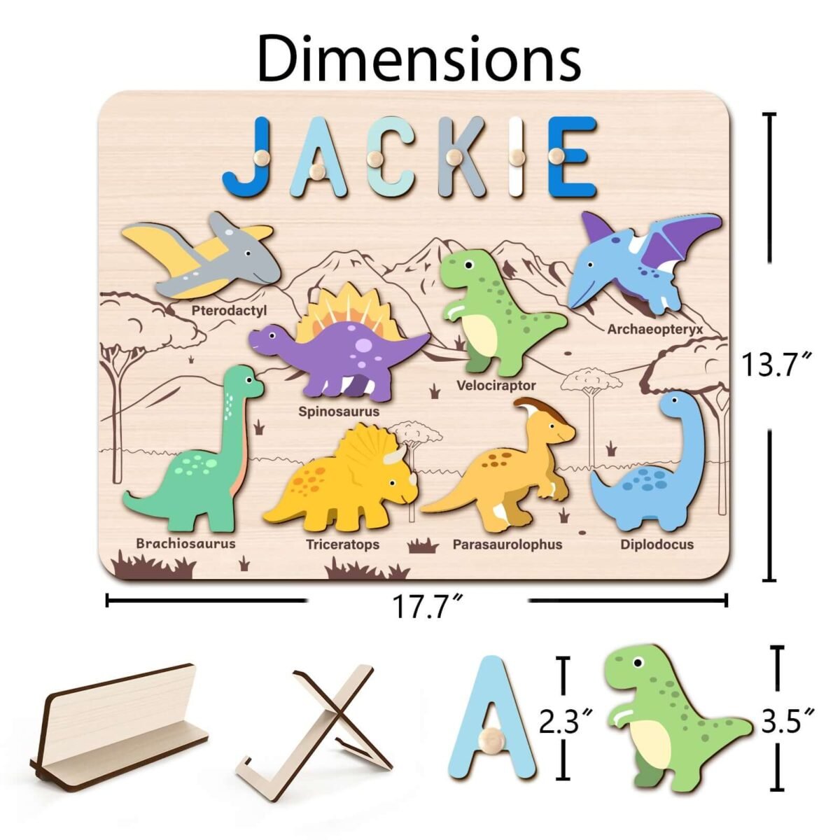 Personalized Dinosaur Name Puzzle #55002 - Image 8