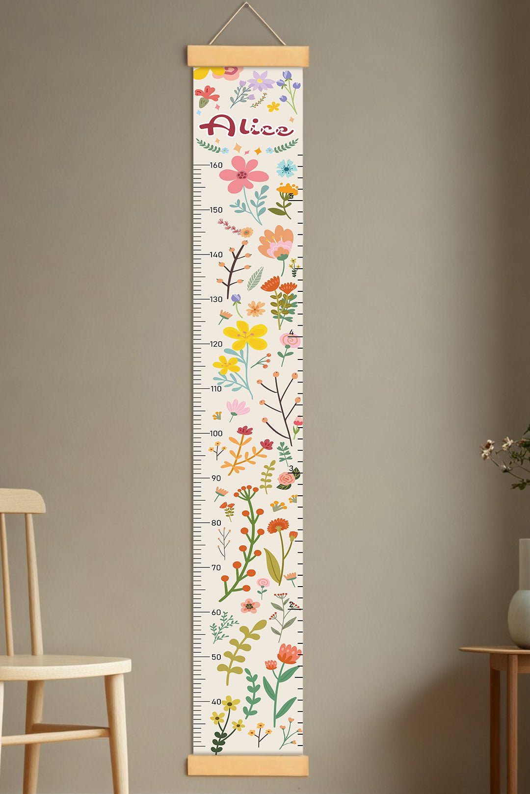 LZ24SGC050_01 Blooming Flowers Growth Chart - Unique Gifts for Kids #54950 - Image 1