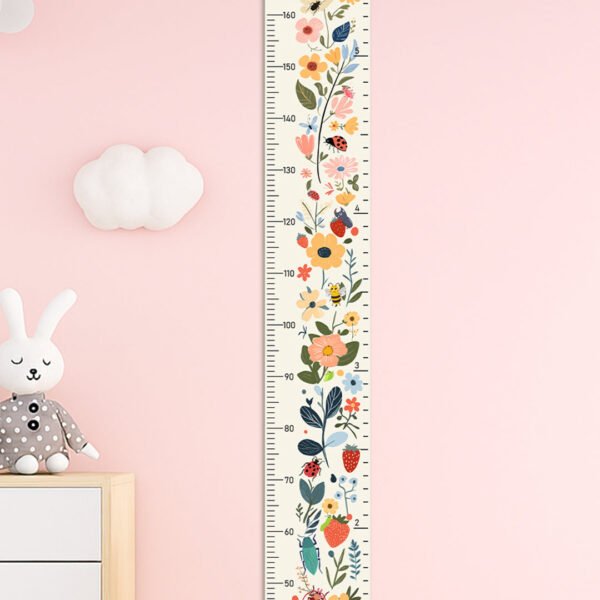 Unique Children's Gift - Floral Garden Canvas Growth Chart #54855