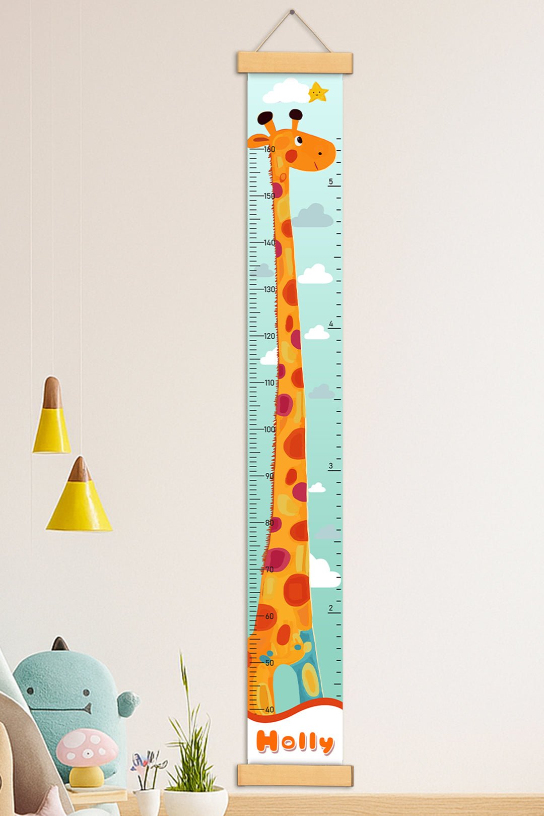 LZ24SGC068_01 Unique Children's Gift - Giraffe Growth Canvas Chart #54849 - Image 1
