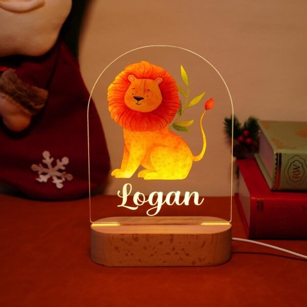 Personalized LED Night Light Lamp Custom Name Nursery Decor (25)