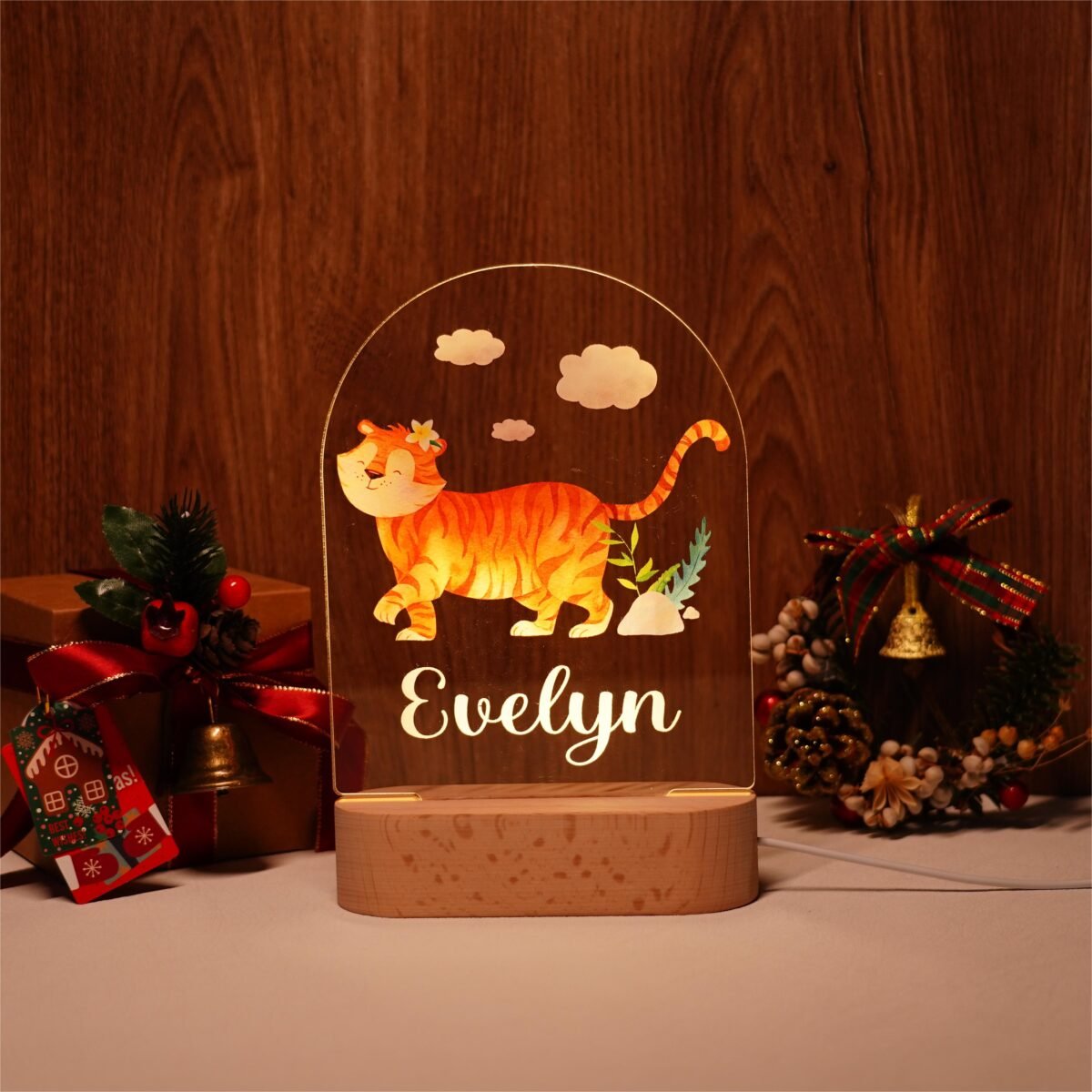 Personalized LED Night Light Lamp Custom Name Nursery Decor (24) - Image 4
