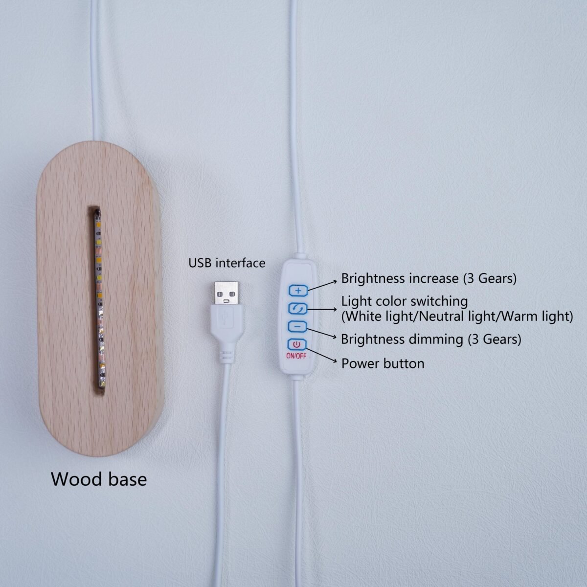 Personalized LED Night Light Lamp Custom Name Nursery Decor (24) - Image 6