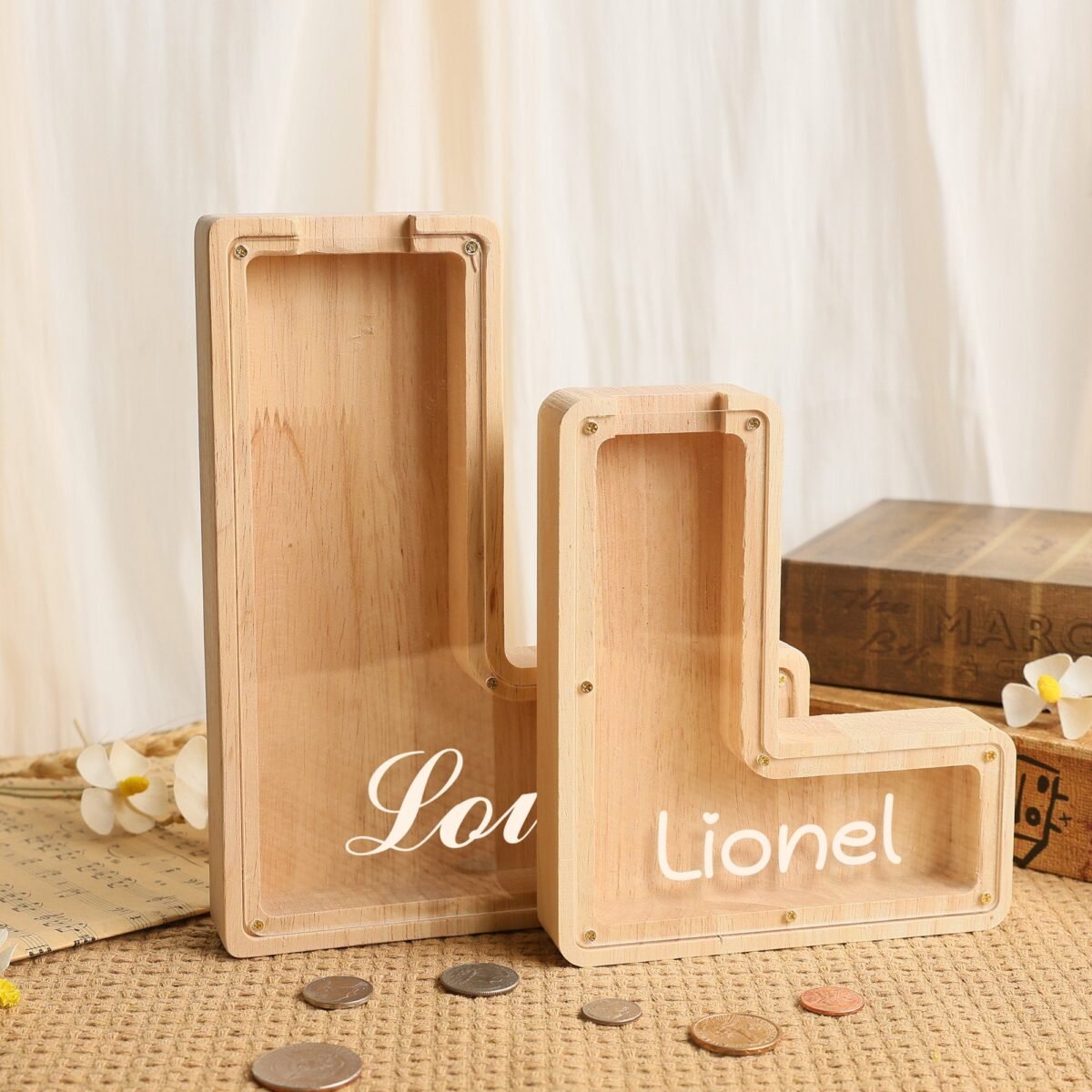 Personalized Letter Piggy Bank: A Fun Way for Kids to Save and Dream Big! #55462 - Image 3