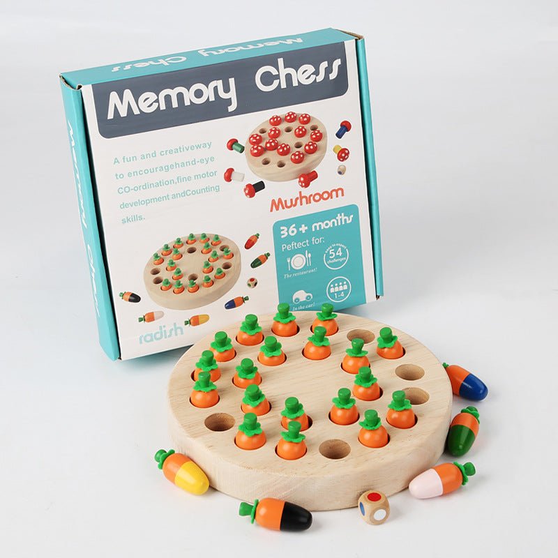 LZMTSL069_LZMTSL068_01 Carrot Pulling Toys Baby Montessori Fine Motor Training - Image 1