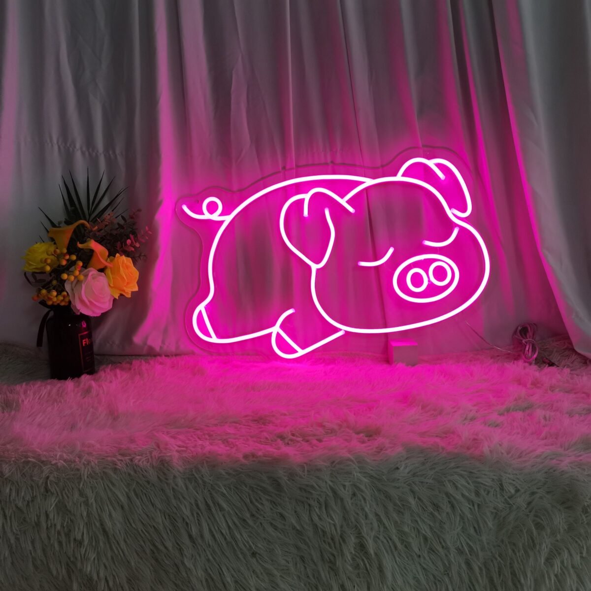 Sleeping Pig Neon Sign - Image 3