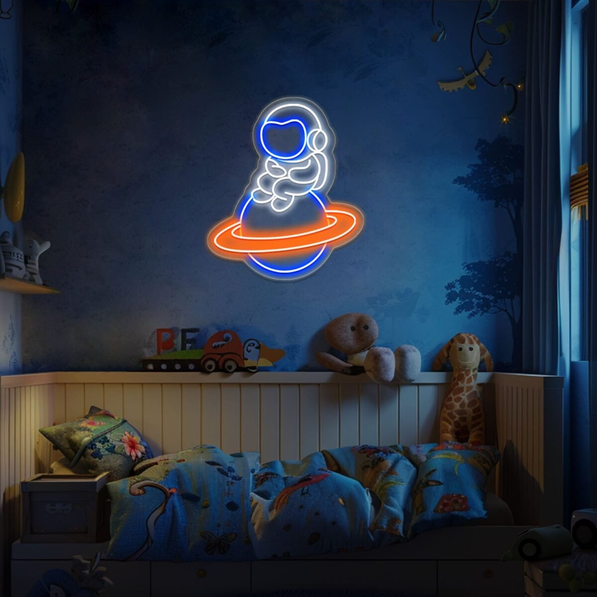 Astronaut planet Neon Sign #55385 - Image 4