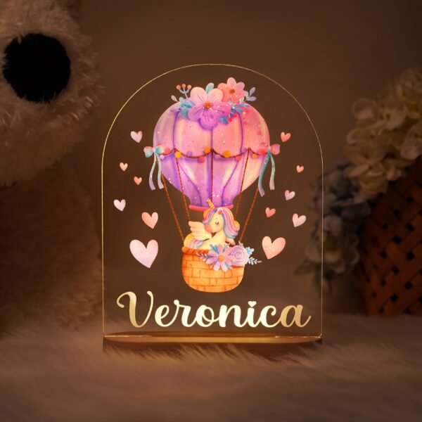 Personalized LED Night Light Lamp Custom Name Nursery Decor (29)