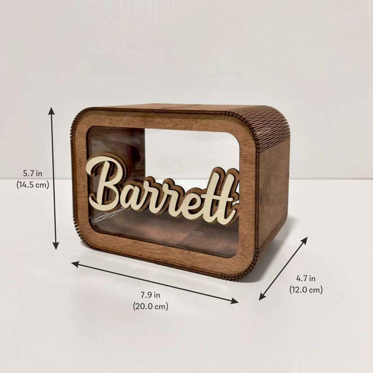 Personalized Wooden Piggy Bank for Kids #54875 - Image 6