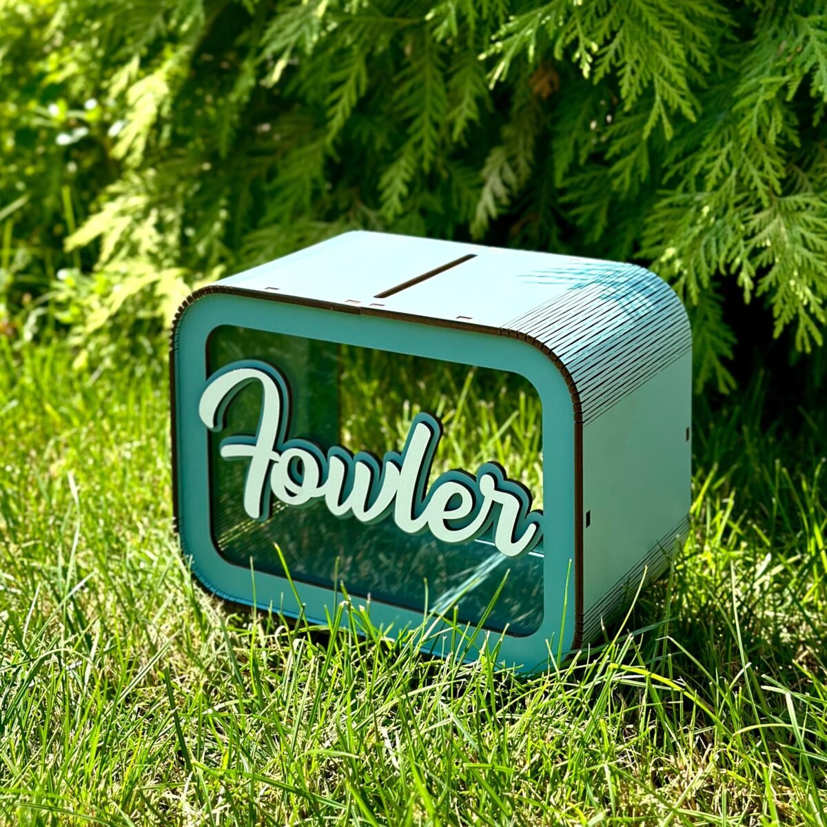 Personalized Wooden Piggy Bank for Kids #54875 - Image 3