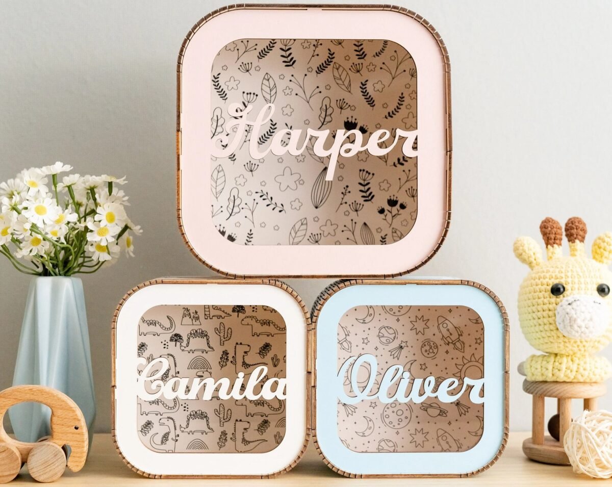 Personalized Wooden Piggy Bank for Kids #54871 - Image 4
