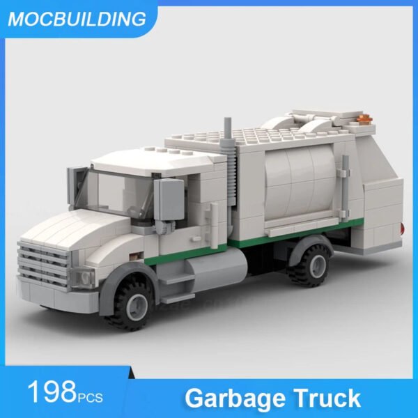 MOC Garbage Truck Building Blocks – 198PCS City Transportation Model #200006151