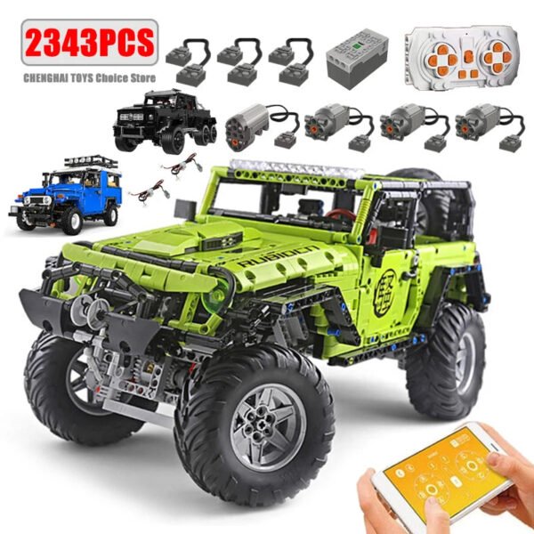 Remote Control Vehicle Set Compatible with Lego Educational DIY Toy (59)