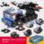 Engineering car blocks 10 in 1 Police car Aircraft Tank warship Fire truck Robot Building bricks Boy toys Children's gifts - Image 6