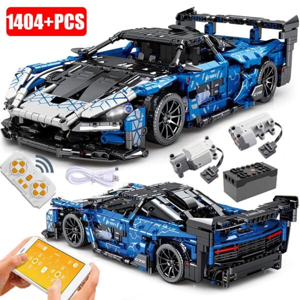 Compatible 42123 Technical Car Senna GTR Building Blocks – A Supercar ... #691