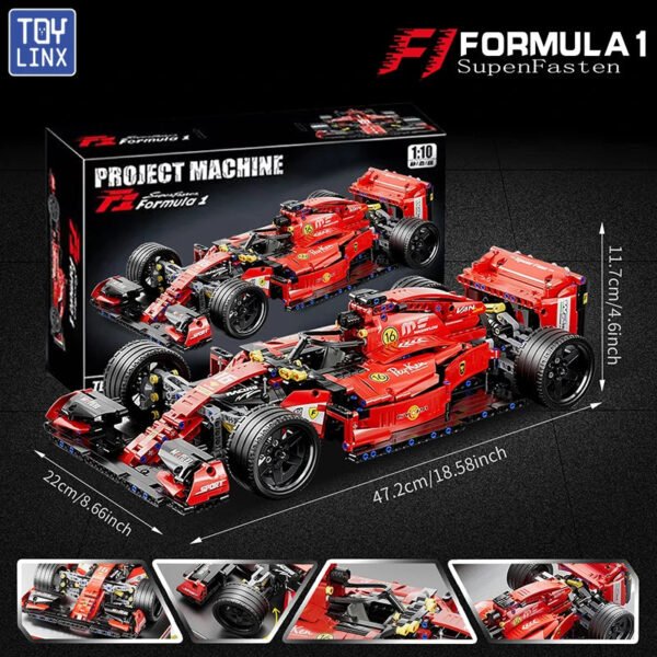 F1 RC Race Cars 1163PCS Building Sets – MOC Remote Control Collectible ... #29