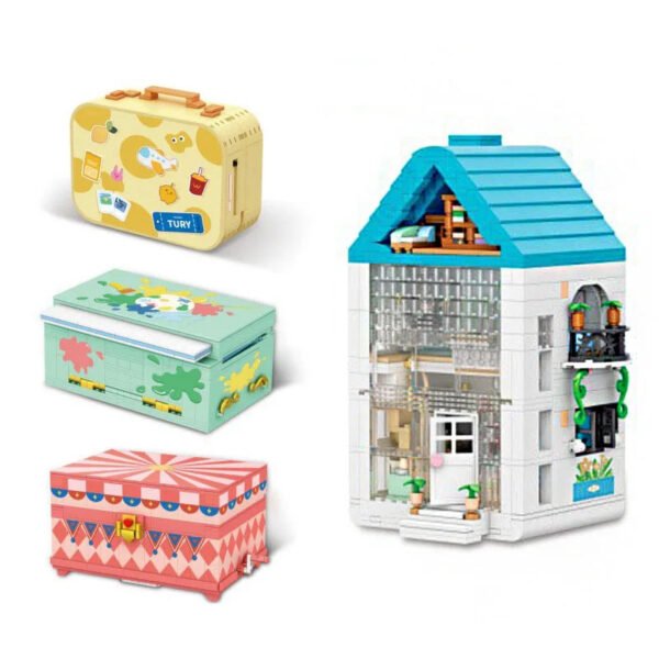 Idea House Street View Mini Block Villa Series – Secret Box, Art Studi... #175