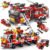 HUIQIBAO City Fire Truck Building Blocks Set – Fire Rescue Team with F... #193