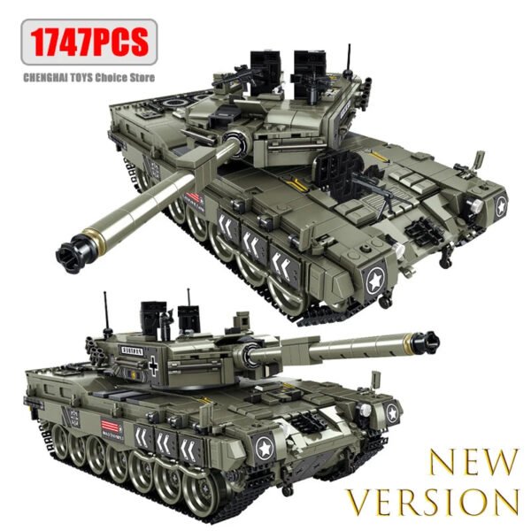 WW2 Military Leopard 2A4 Battle Tank – Army Building Blocks Mode... #200006152