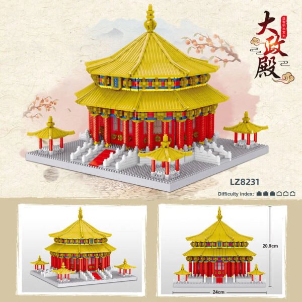 Hall of Important State Micro Diamond Blocks – Chinese Historical Arch... #193