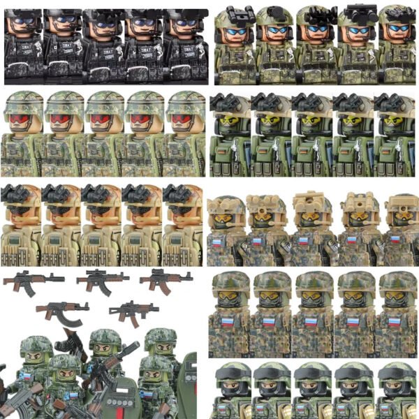 Military Army Figures Building Block Set – SWAT, Ghost Commando & S... #365458