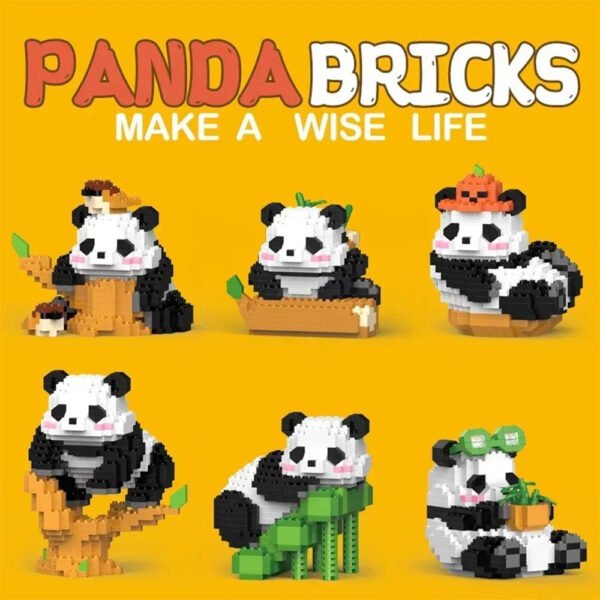 Creative DIY Chinese Style Mini Panda Building Blocks – Educational Mic... #29