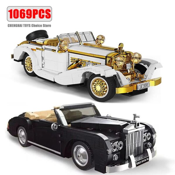 Original Retro Nostalgic Classic Car Building Block Model – Compati... #350850