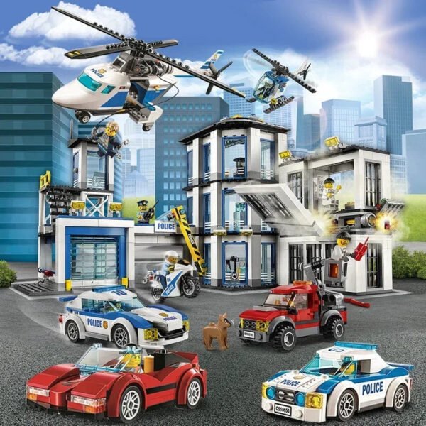 1078PCS Police Station City Building Block Set – MOC-60141 Compa... #200003886