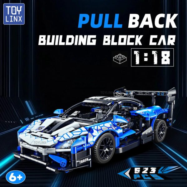 ToylinX 1/18 Scale Technical Mechanical Supercar – 523 PCS Racing Buil... #193